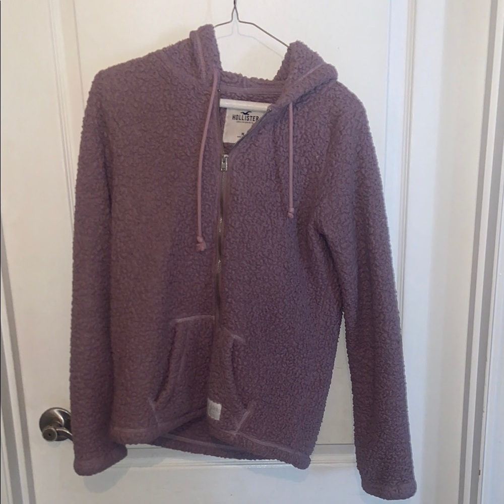Hollister Purple Sherpa Hoodie